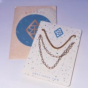 Gold Chain Necklace Set